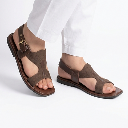 Handmade Pure Taar Black Panjedar Chappal